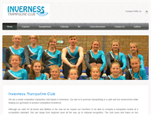 Tablet Screenshot of invernesstrampolineclub.com